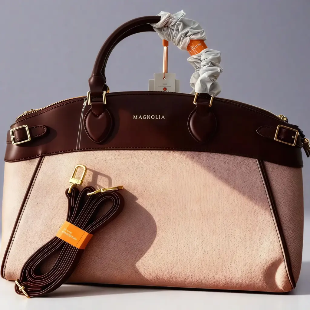 [1] Trendy Leather Tote Bag with Detachable Shoulder Strap & Spacious Interior