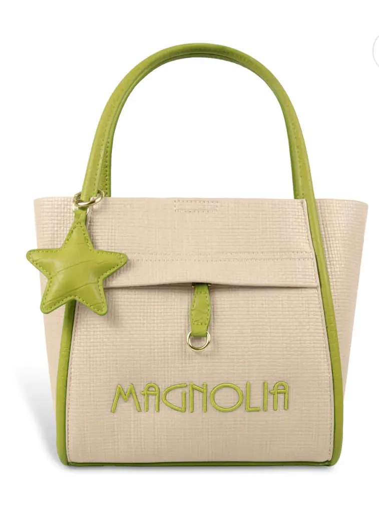 [1] Magnolia Luxe Two-Tone Handbag (Light Green)