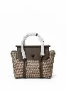 Classic Woven Texture Satchel – Tan Elegance